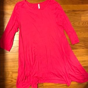 Pink long sleeve dress